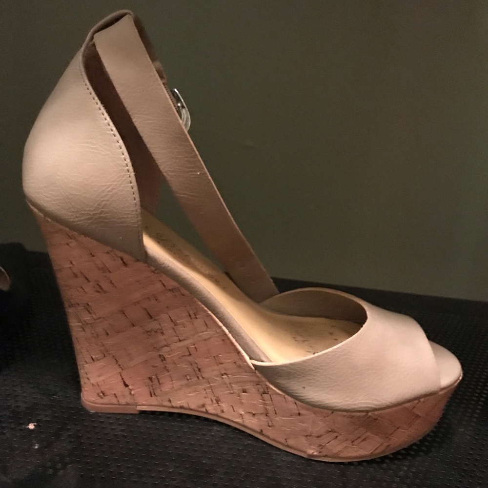 CL cork platform wedges